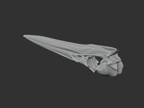 American Bittern Skull 3D Model