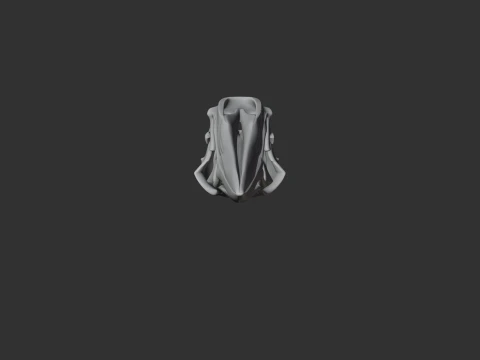 American Bittern Skull 3D Model