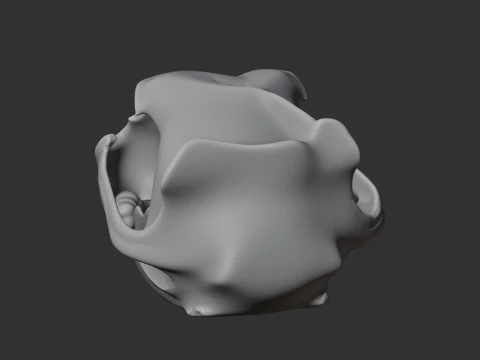 Barbary Lion Skull 3D Model