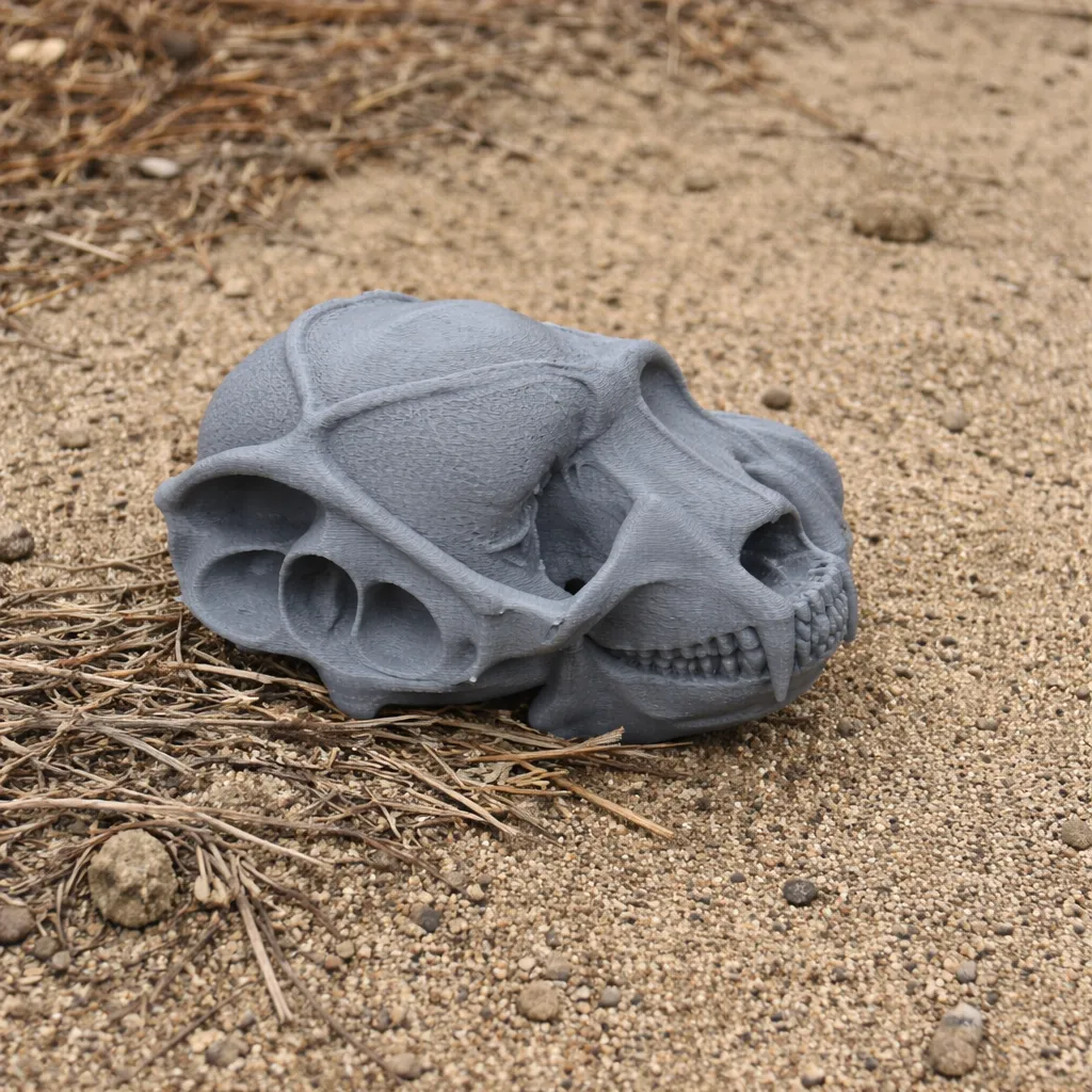 Bat-eared Fox Skull 3D Model .c4d .max .obj .3ds .fbx .stl .blend 