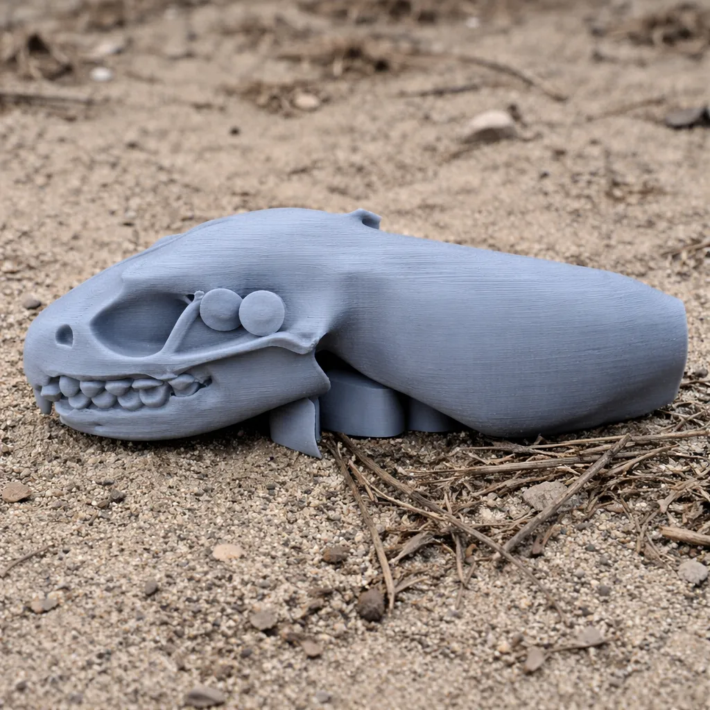 Amur Hedgehog Skull 3D Model .c4d .max .obj .3ds .fbx .stl .blend 