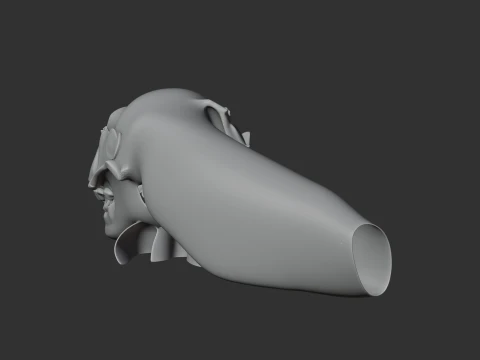 Amur Hedgehog Skull 3D Model