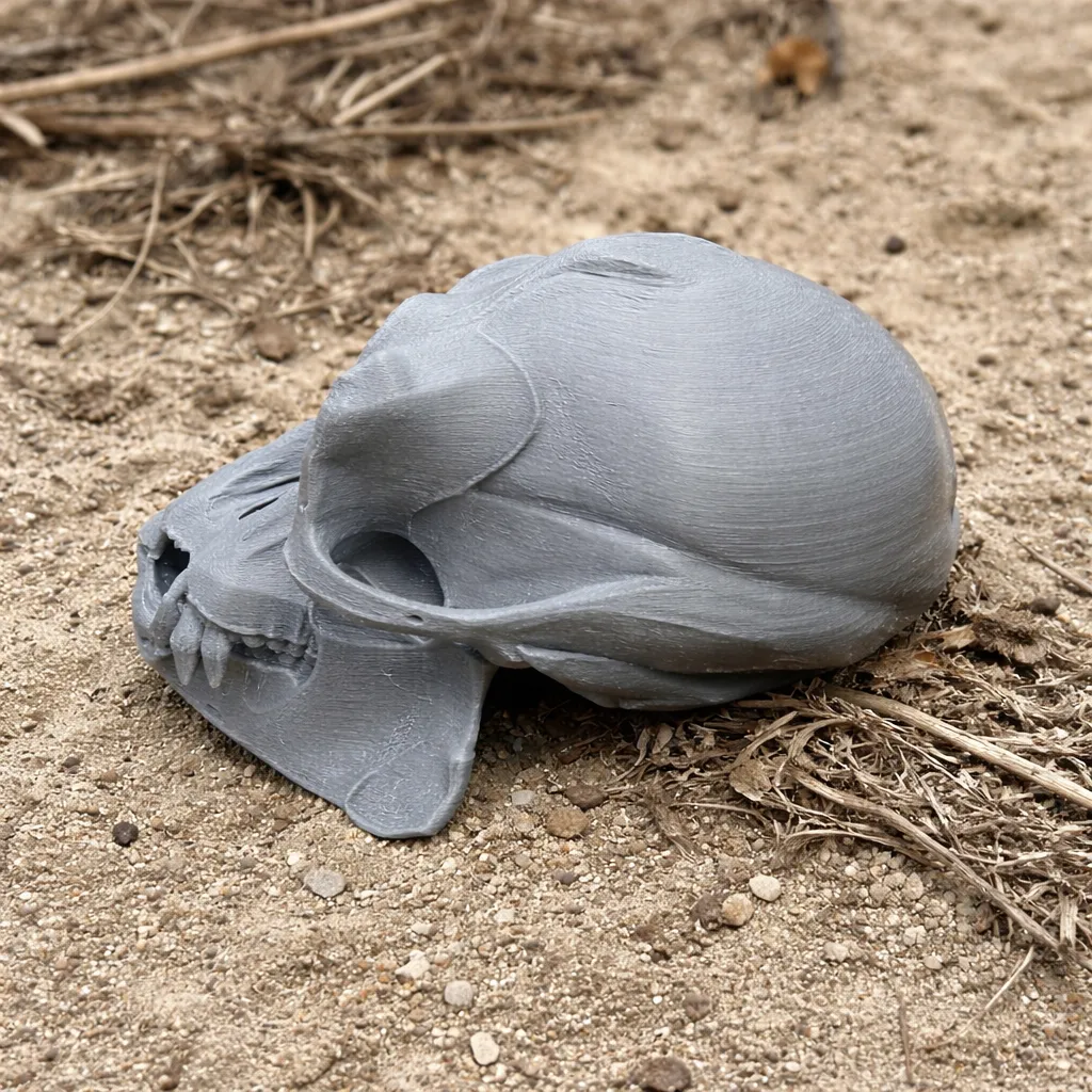 Apidium Skull 3D Model .c4d .max .obj .3ds .fbx .stl .blend 