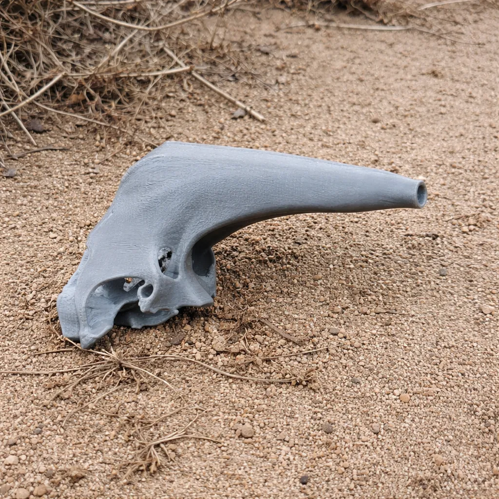 Araripesuchus Skull 3D Model .c4d .max .obj .3ds .fbx .stl .blend