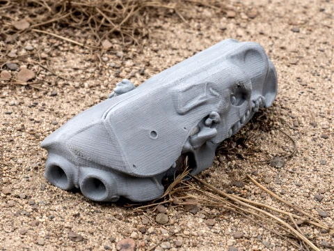 Gepanzerter Spitzmaussch&auml;del 3D Modell
