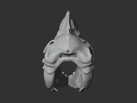 Bullockornis planei Skull 3D Model