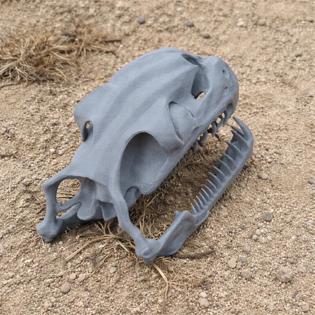 Childrens Python Skull 3D Model .c4d .max .obj .3ds .fbx .stl .blend