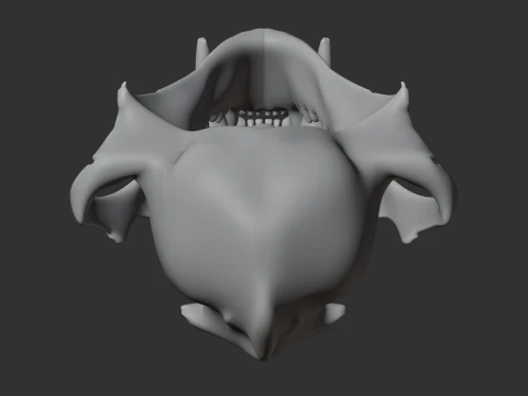 Clouded Leopard Skull 3D Model