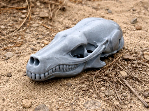 Coast Mole Skull 3D Model