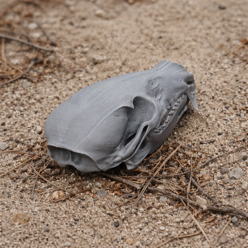 Coati Skull 3D Model .c4d .max .obj .3ds .fbx .stl .blend