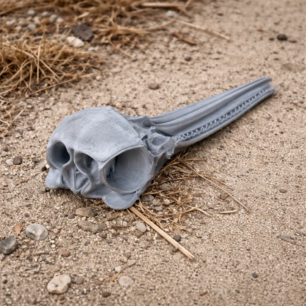Common Dolphin Skull 3D Model .c4d .max .obj .3ds .fbx .stl .blend 