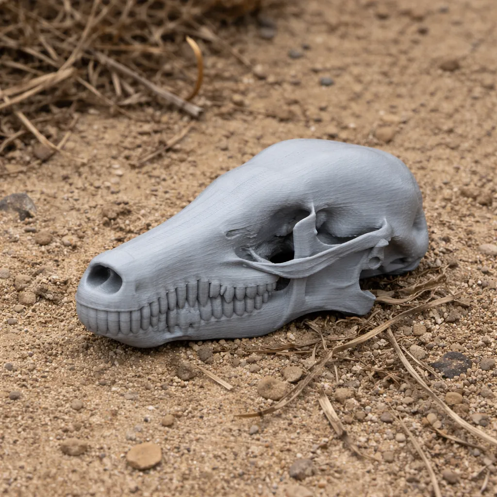 Common Mole Skull 3D Model .c4d .max .obj .3ds .fbx .stl .blend 
