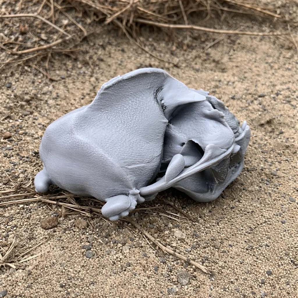 California Sea Lion Skull 3D Model .c4d .max .obj .3ds .fbx .stl .blend