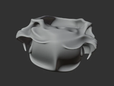 Cougar Skull 3D Model