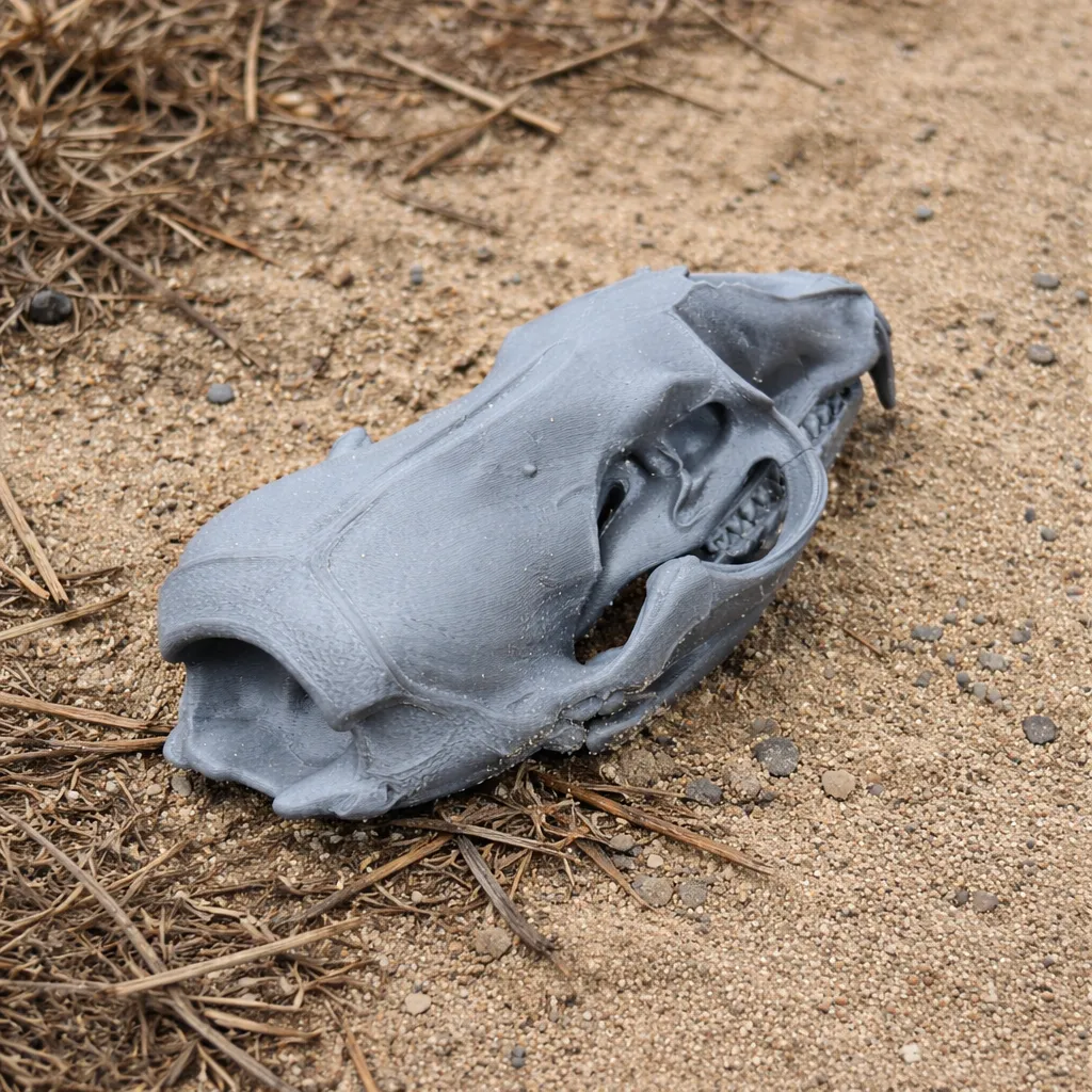 Crabeater Seal Skull 3D Model .c4d .max .obj .3ds .fbx .stl .blend 