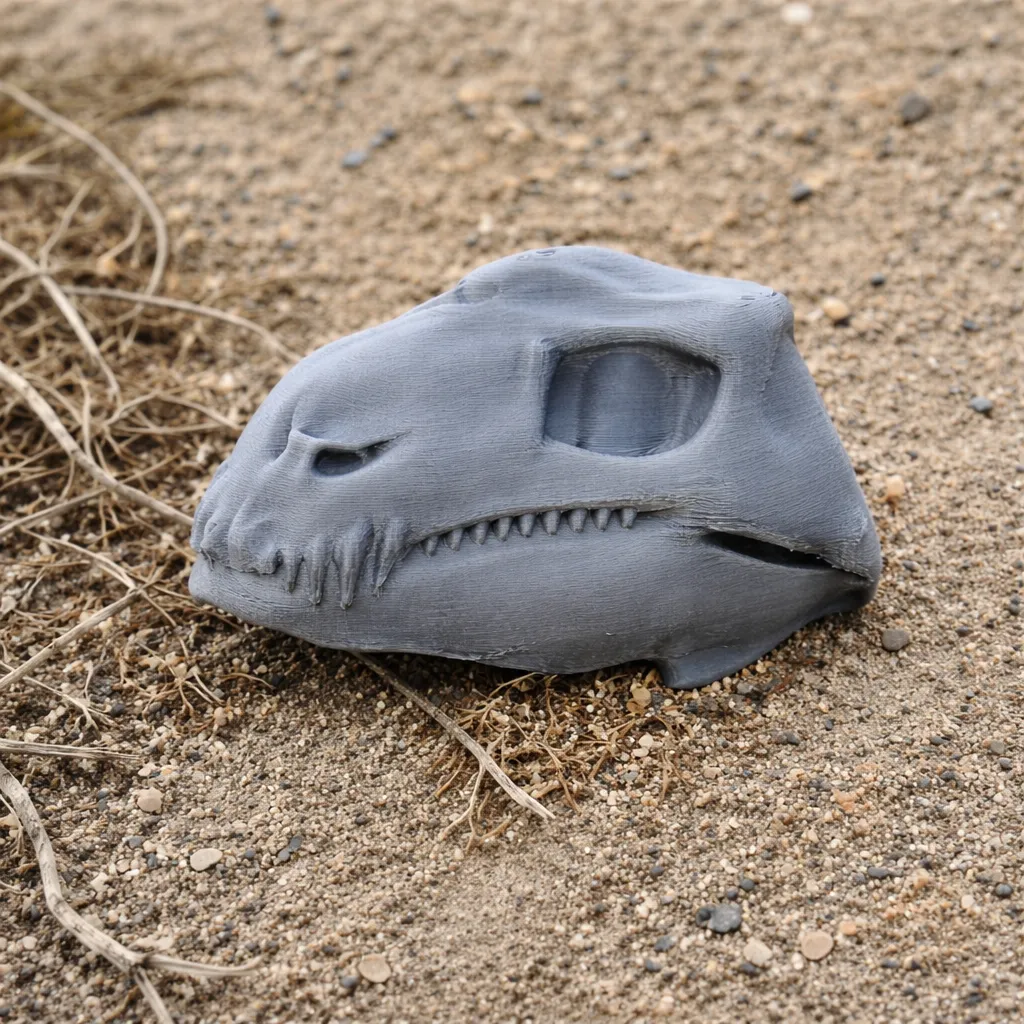 Diadectes Skull 3D Model .c4d .max .obj .3ds .fbx .stl .blend 