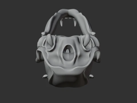 Dog Skull 3D Model