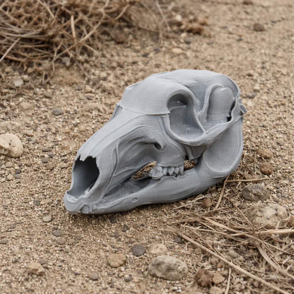 Eastern Grey Kangaroo Skull 3D Model .c4d .max .obj .3ds .fbx .stl .blend 