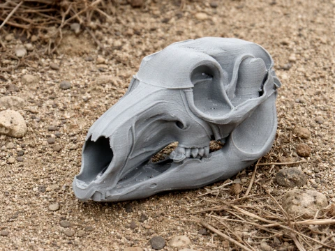 Eastern Grey Kangaroo Skull 3D Model