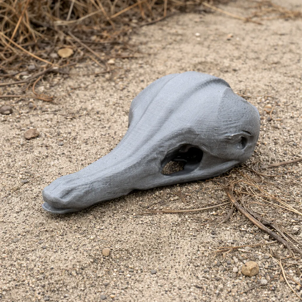 Eastern Long-beaked Echidna Skull 3D Model .c4d .max .obj .3ds .fbx .stl .blend 