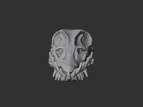 Elasmosaurus Skull 3D Model