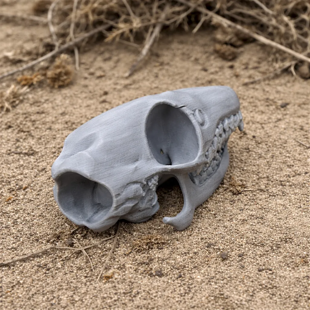 Elephant Shrew Skull 3D Model .c4d .max .obj .3ds .fbx .stl .blend
