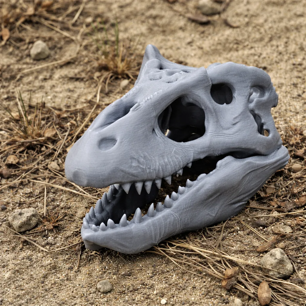 Emausaurus Skull 3D Model .c4d .max .obj .3ds .fbx .stl .blend
