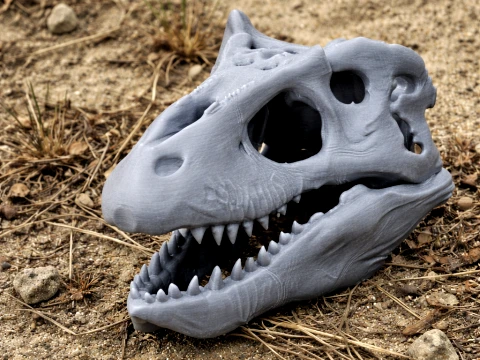 Emausaurus Skull 3D Model