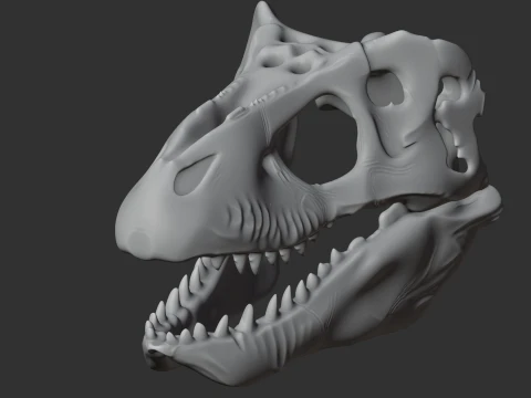 Emausaurus Skull 3D Model