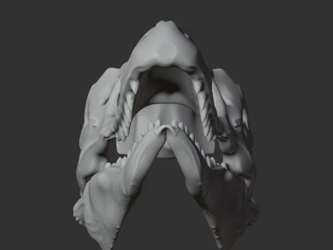 Emausaurus Skull 3D Model