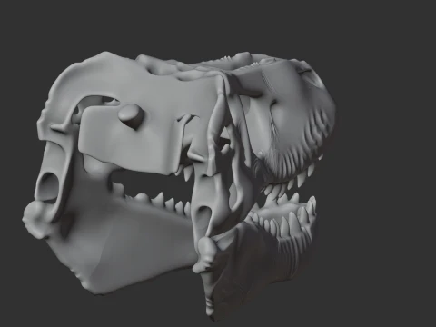 Emausaurus Skull 3D Model