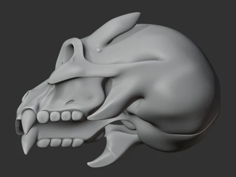 Eomellivora Skull 3D Model