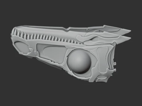 Eoraptor early synapsid Skull 3D Model