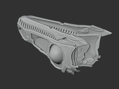 Eoraptor early synapsid Skull 3D Model