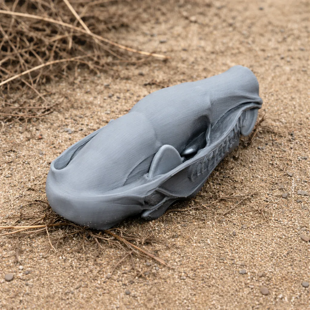 European Mole Skull 3D Model .c4d .max .obj .3ds .fbx .stl .blend 
