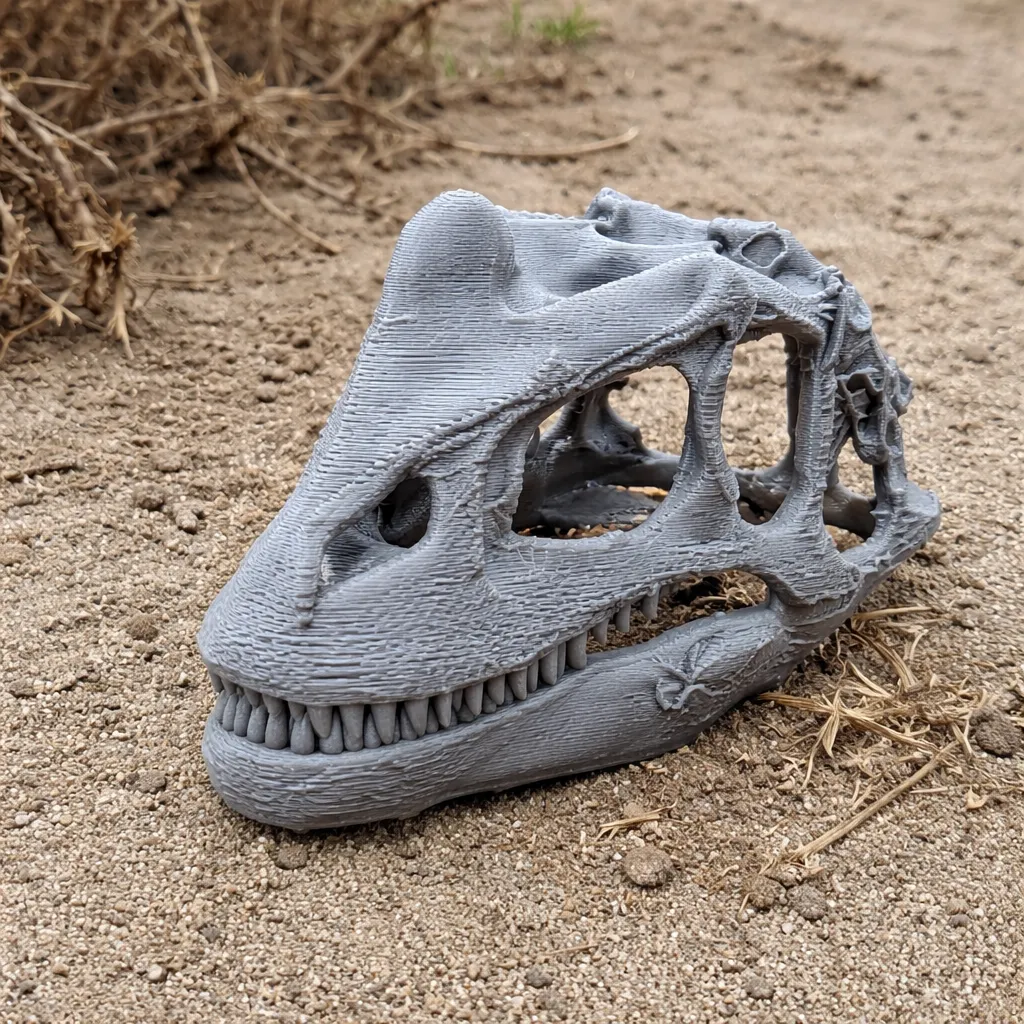 Fasolasuchus Skull 3D Model .c4d .max .obj .3ds .fbx .stl .blend 