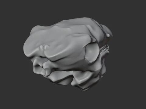 Gastonia Skull 3D Model