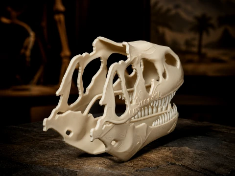 Alcovasaurus Kafatası 3D Model