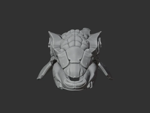 Ankylosaurus Skull 3D Model