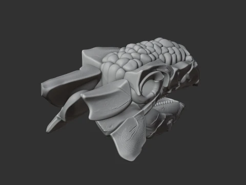 Ankylosaurus Skull 3D Model