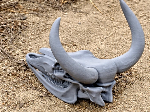 Teschio di uro Modello 3D