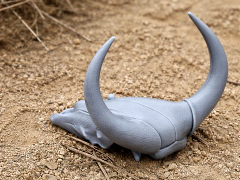 Banteng Skull 3D Model