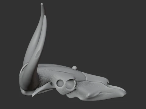 Banteng Skull 3D Model