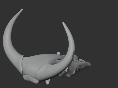 Banteng Skull 3D Model