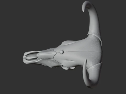 Banteng Skull 3D Model
