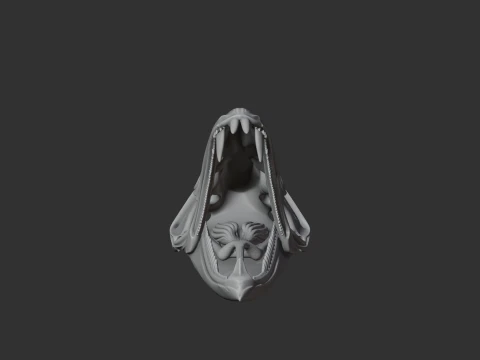 Barracuda Skull 3D Model