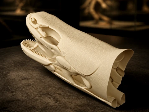 Bichir Ornate Skull 3D Model