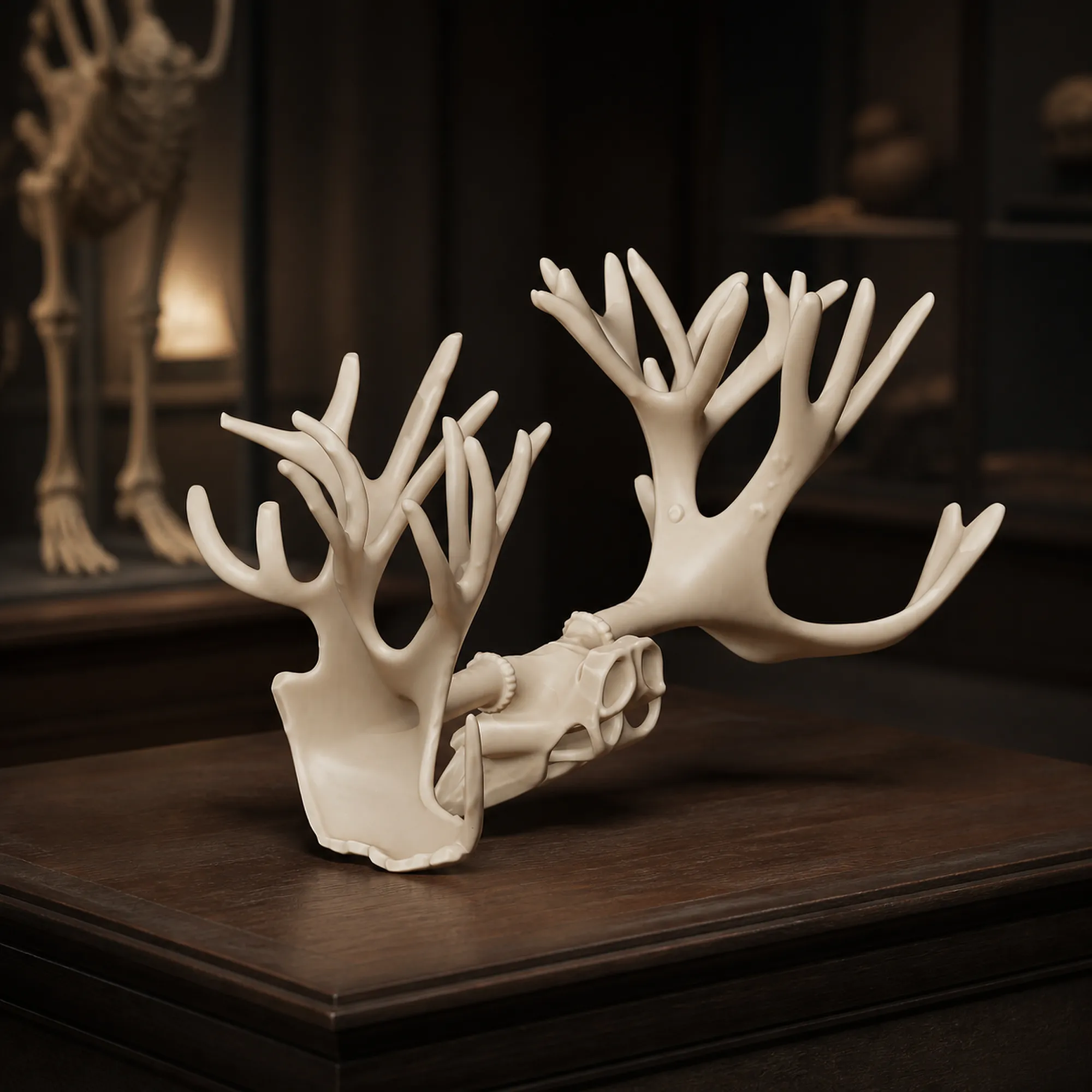 Cervalces Skull 3D Model .c4d .max .obj .3ds .fbx .stl .blend 