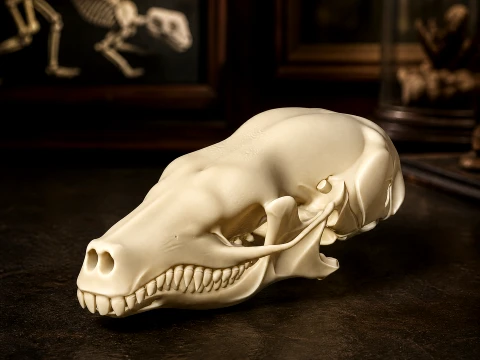 Coast Mole Skull 3D Model
