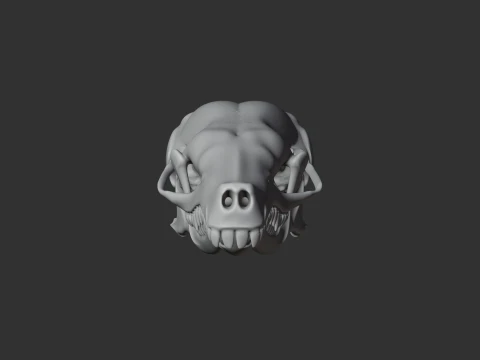 Coast Mole Skull 3D Model